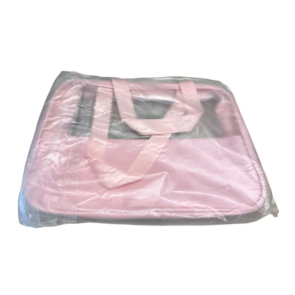 Pink and Clear Cosmetic Toiletry Travel Bag - Picture 4 of 4